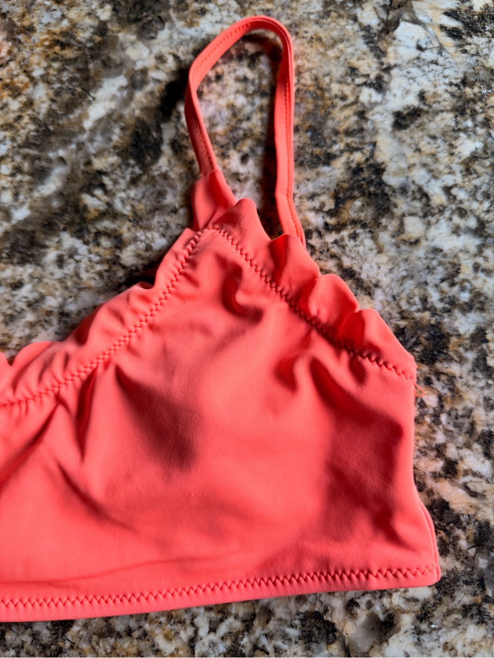 FREE with purchase of non-discounted item: Gabi Orange Scallop Edge Bikini, Sz S - Picture 5 of 16